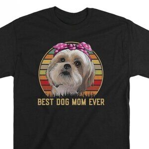 Shih Tzu Dog Shirt Best Dog Mom Ever Tshirt Gift For Mothers Day Shirt
